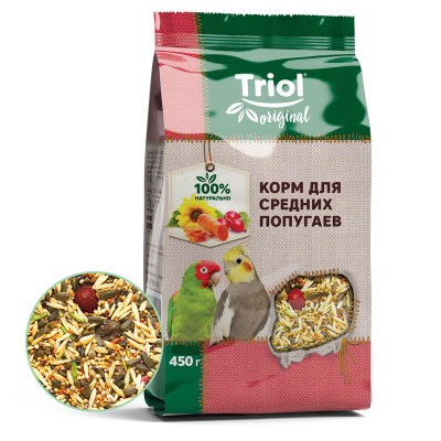 TRiOL original Корм для средних попугаев   450г